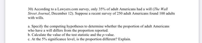 30) According to a Lawyers.com survey, only 35%