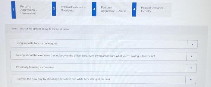 2 Personal Aggression Harassment Political