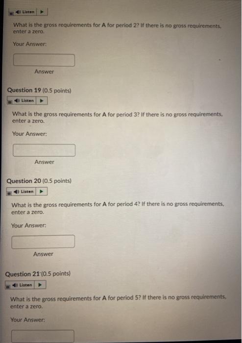 please please! Use the following inventory