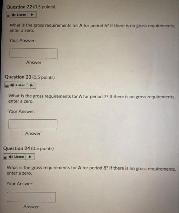please please! Use the following inventory