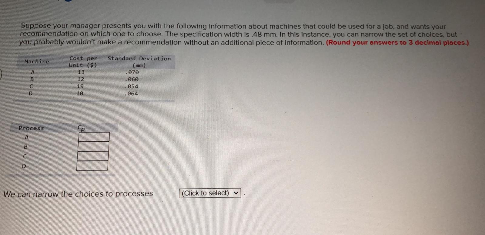 Suppose your manager presents you with the