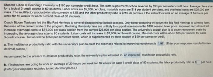 Student tuition at Boehring University is $180