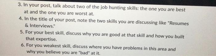 1. Here is the list of topics up for discussion: