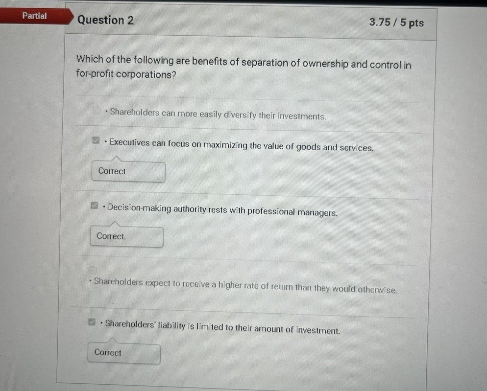 Each question has a different assigned mark for