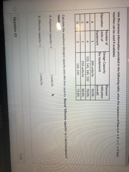Use the process information provided in the