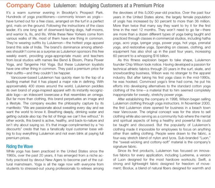 This is a marketing course Please read this