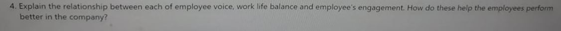 4. Explain the relationship between each of