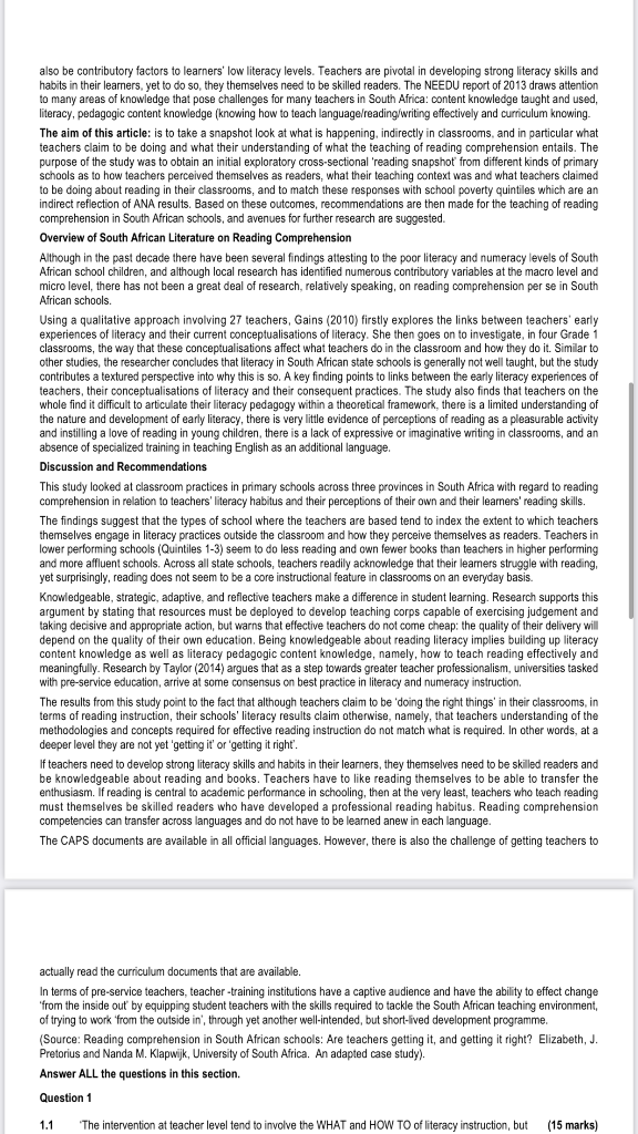 Please assist with question 2 SECTION A [100