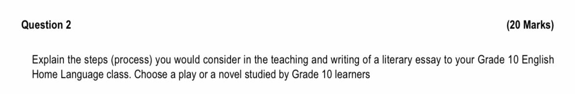 Please assist with question 2 SECTION A [100