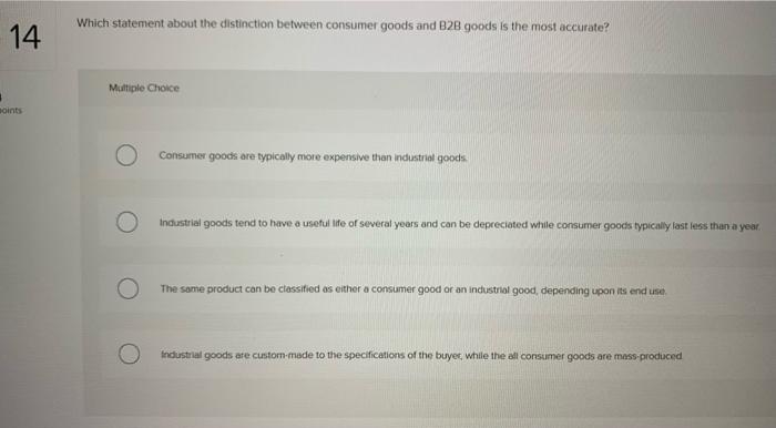 Which statement about the distinction between