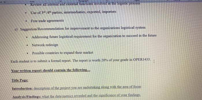 please do all of them following: 1. title page 2.