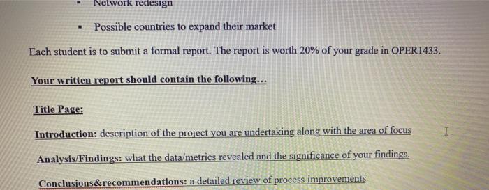 please do all of them following: 1. title page 2.