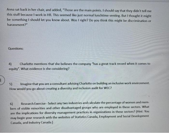 please answer questions regarding the story.