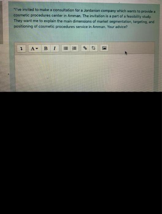 live invited to make a consultation for a