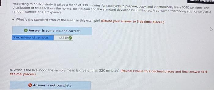 urn to questor According to an IRS study, it