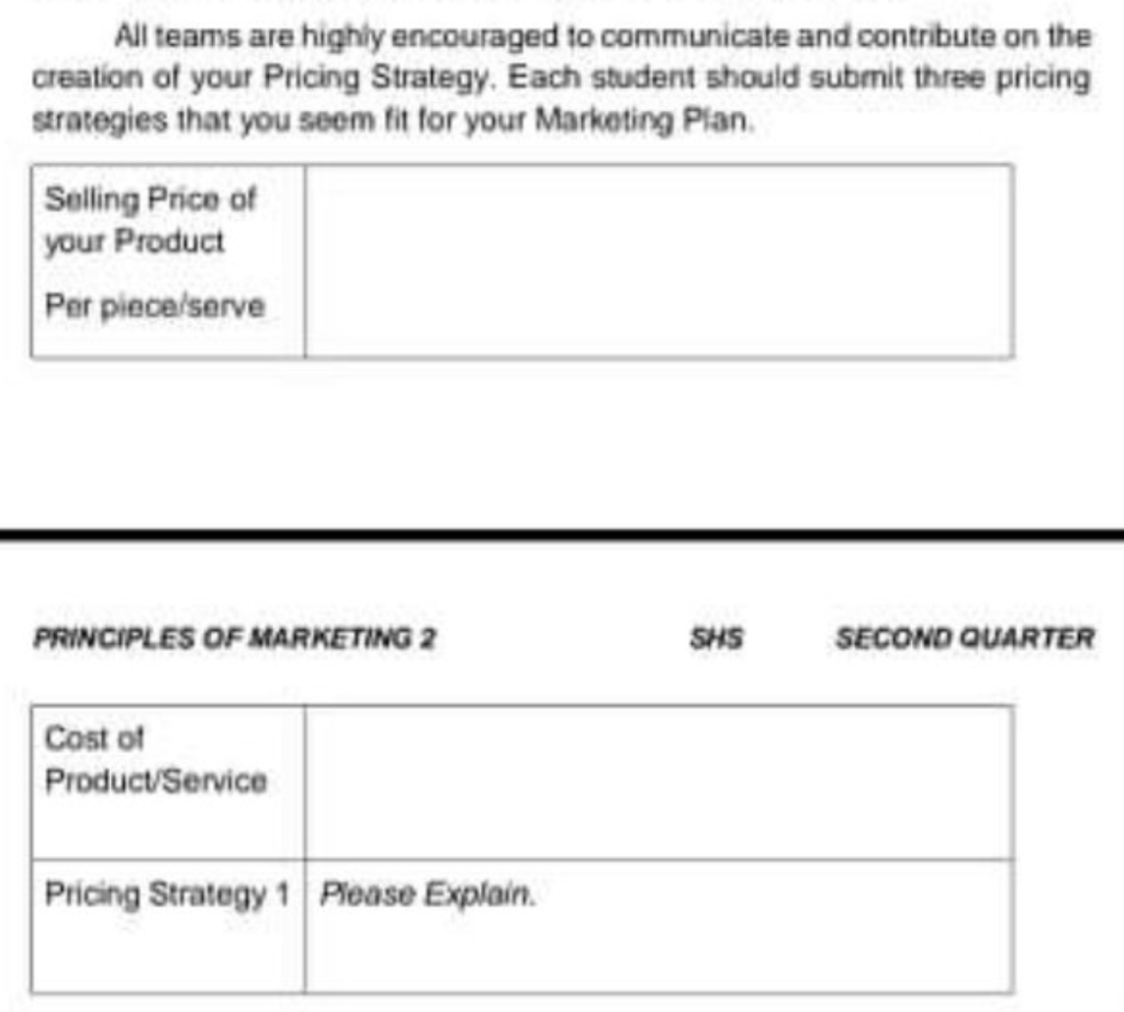 All teams are highly encouraged to communicate