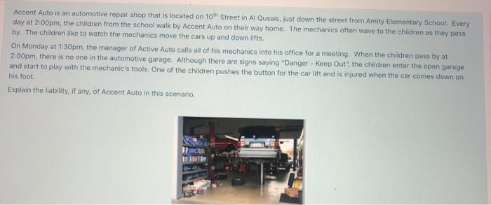 Accent Auto is an automotive repair shop that is