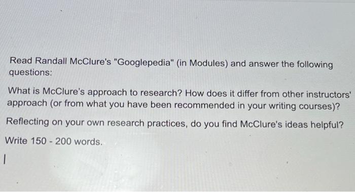 Read Randall McClure's 