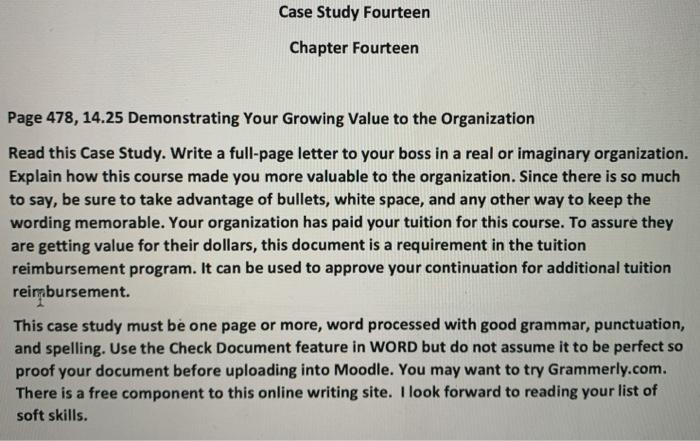 The course I am taking is Business Writing Skills