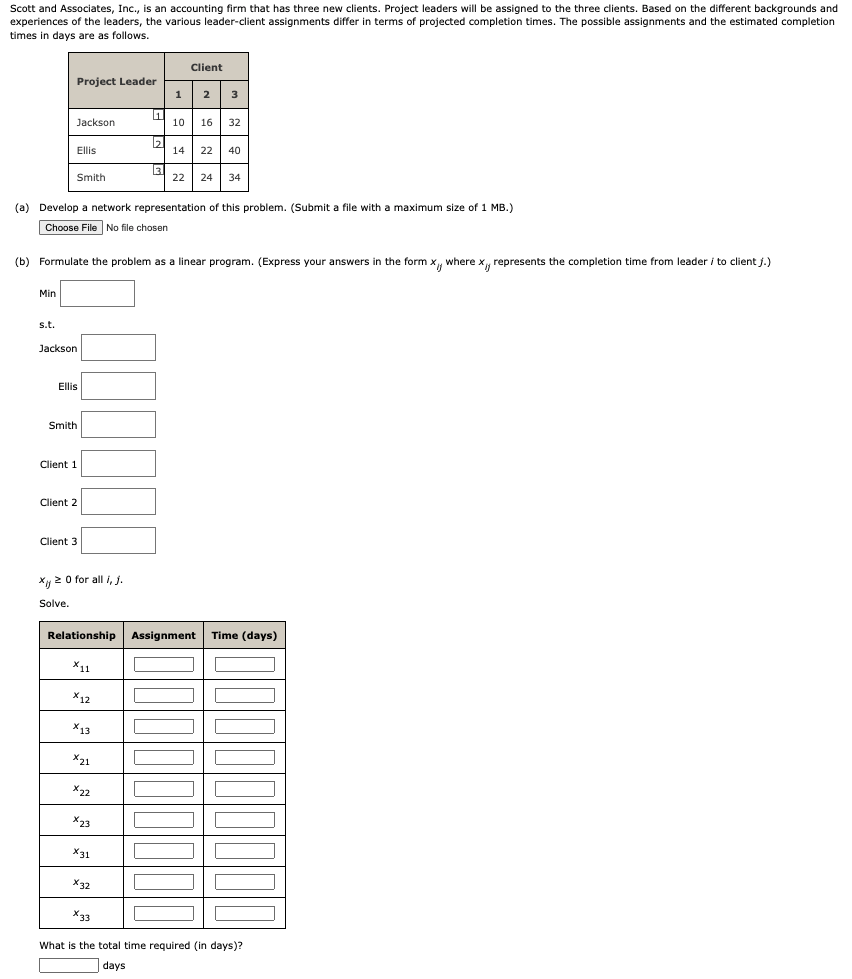 Scott and Associates, Inc., is an accounting firm