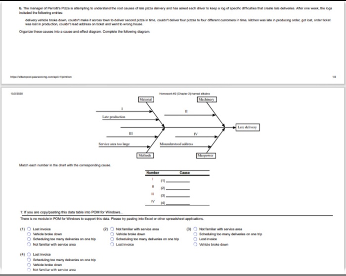 17. The manager of Perrott's Pizza collects data