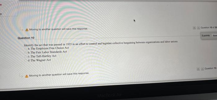 5 Ep Question 10 of 20 Moving to another question