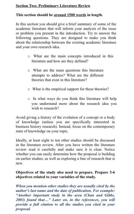 Previous Literature Review of A study on work