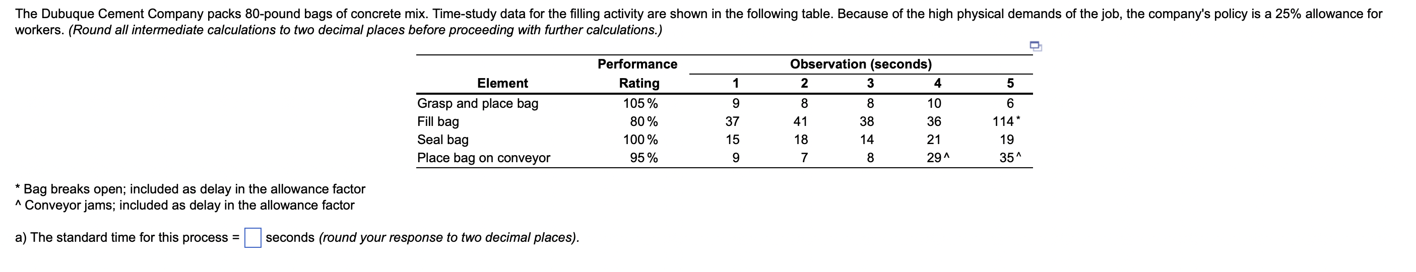 The Dubuque Cement Company packs 80-pound bags of