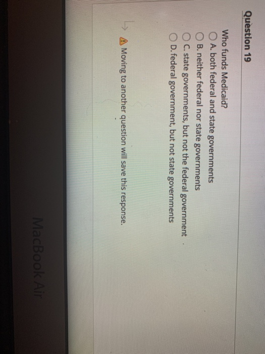 -> A Moving to another question will save this