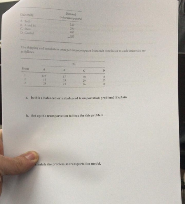 Question 1: ons Unlimited sells microcomputers to