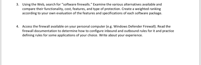 3. Using the Web, search for "software