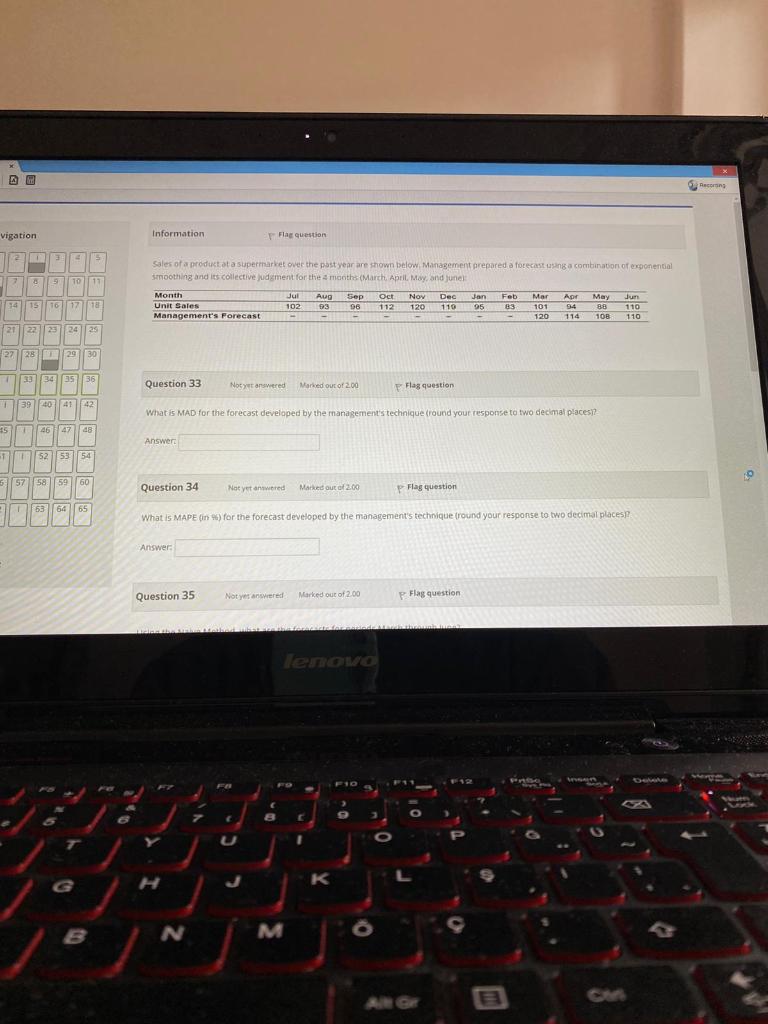 Reco vigation Information Flag question 12 3 5