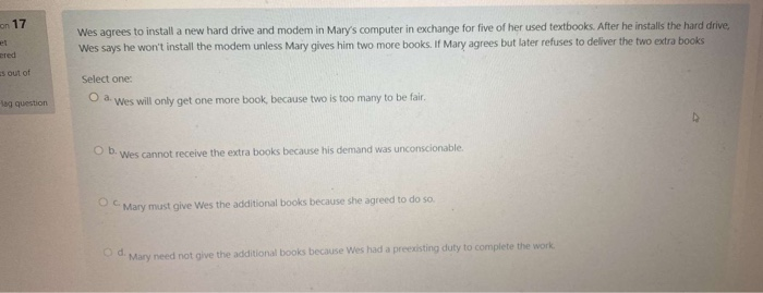 Question 16 Not yet answered Darrell hires Jill
