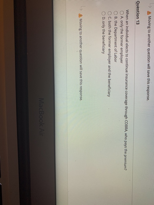 Question 11 The Patient Care Partnership states