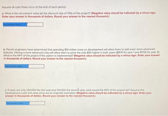 please help Perot Corporation is developing a new