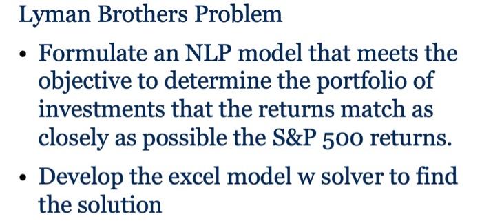 PLEASE SHOW ANSWER IN MS EXCEL WITH SOLVER!!!!!