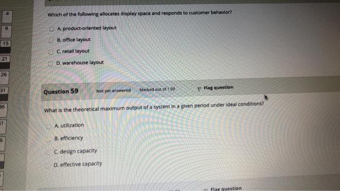 Which of the following allocates display space