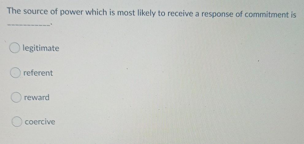 which is right answer? The source of power which