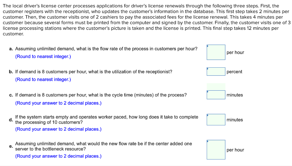 The local driver's license center processes