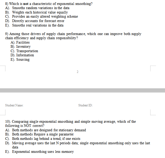 1) Which of the following is not a process in the