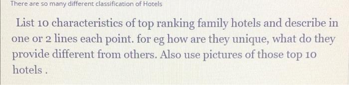 There are so many different classification of