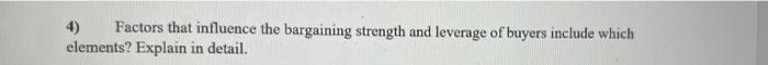 3) Explain in detail why low switching costs and