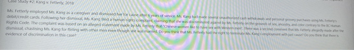 Case Study #2: Kang v. Fetterly, 2018 Ms.