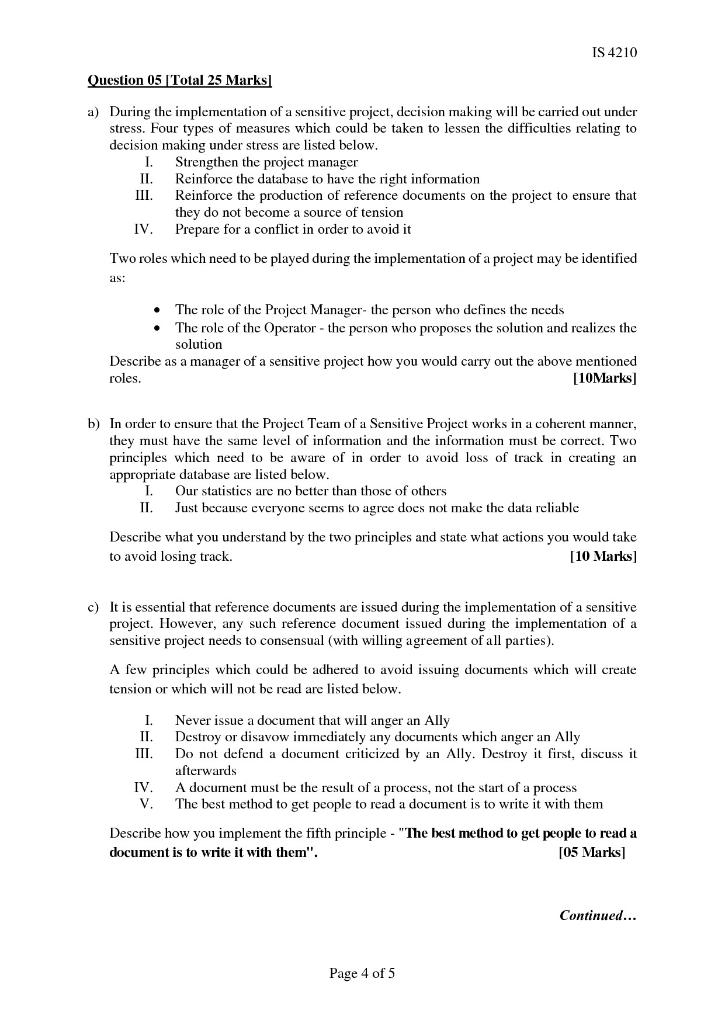 Please Answer Question very Fast IS 4210 Question