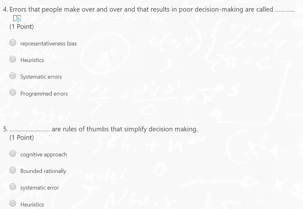 4. Errors that people make over and over and that