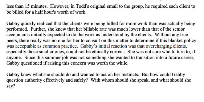 1. How could Gabby question authority effectively