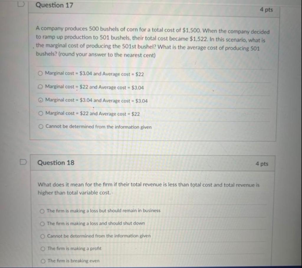 help pleaseeee C Question 17 4 pts A company