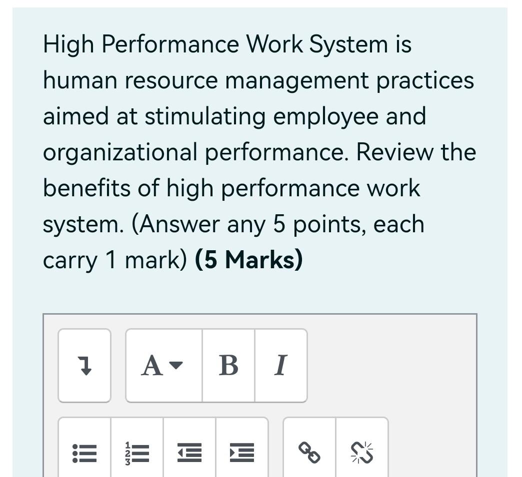 Subject is* human resources management** High