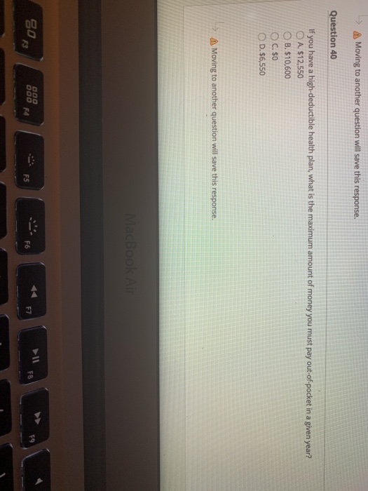 Question 37 Medicare does NOT pay for: O A.