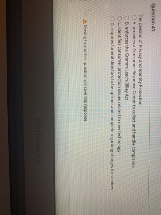 Question 37 Medicare does NOT pay for: O A.